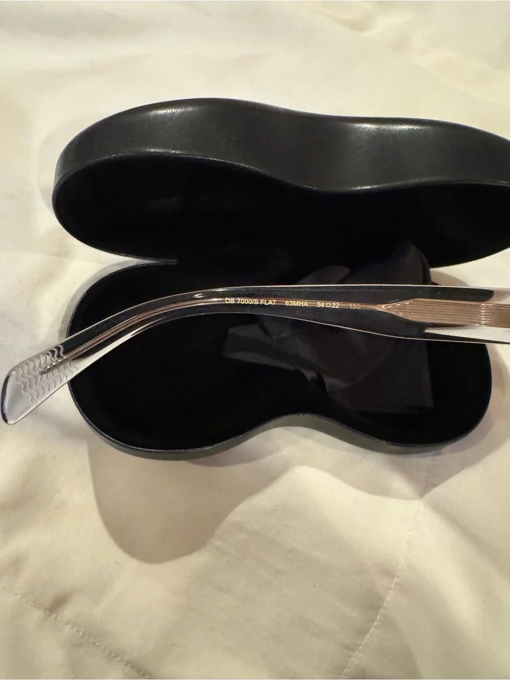 Men's Clear Frame Sunglasses with Brown Lenses